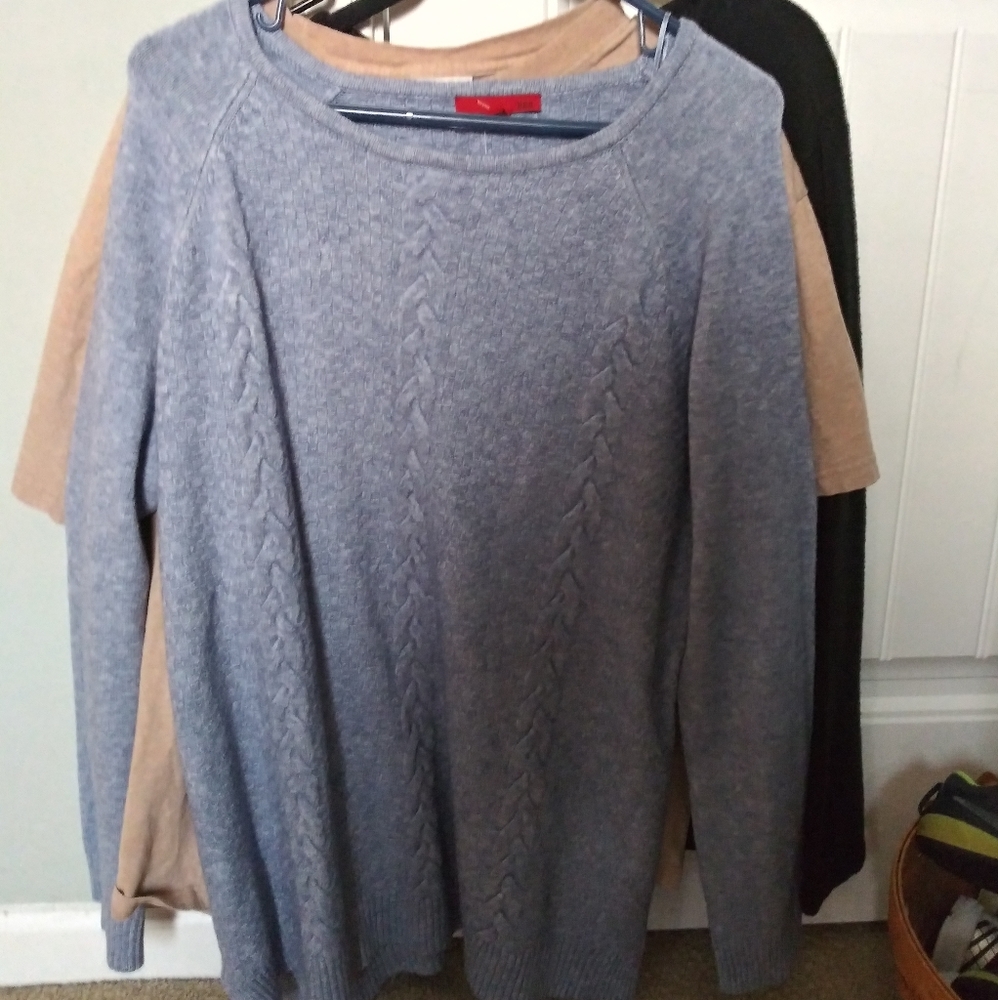 Blue cardigan